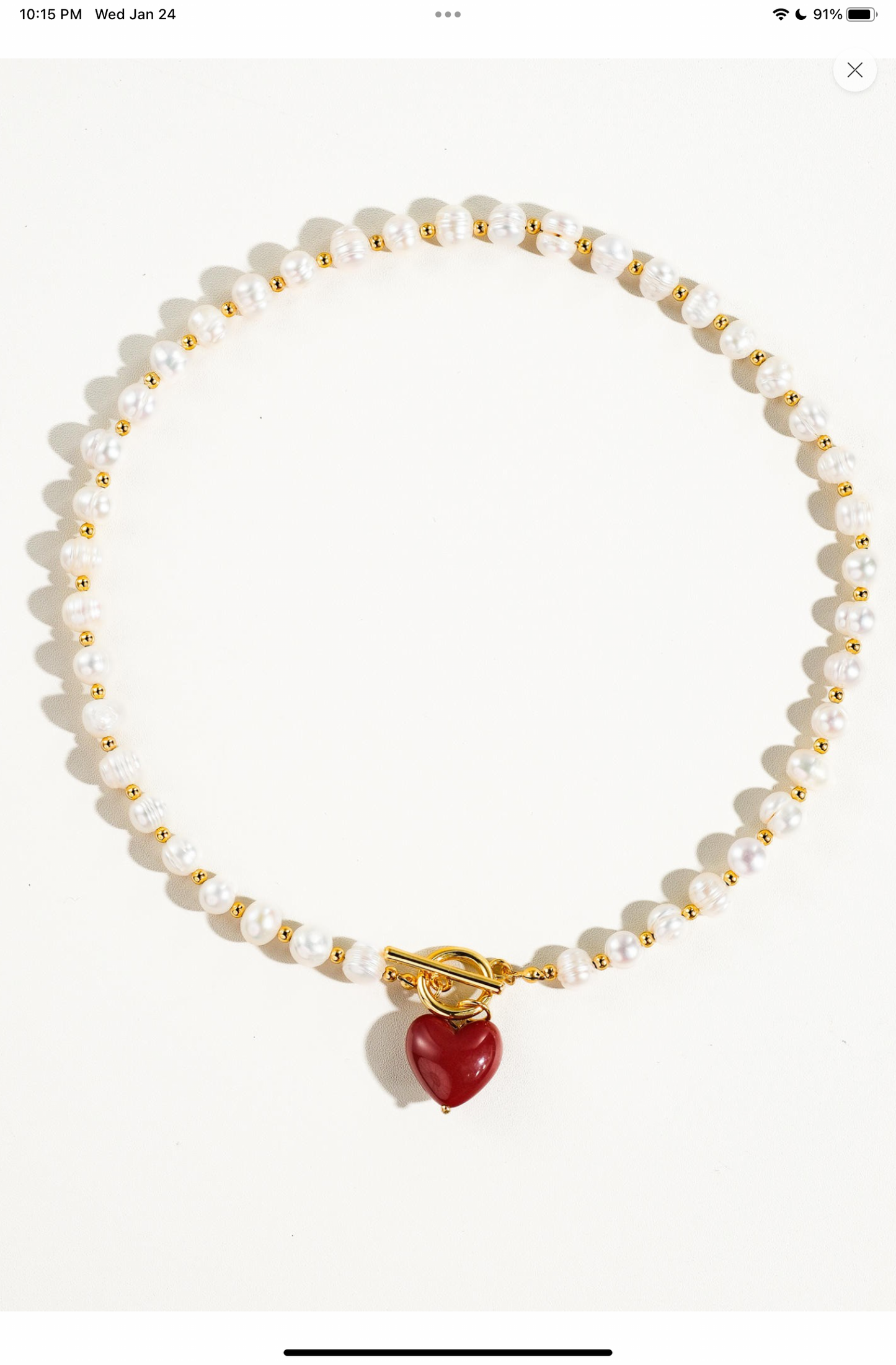 Con Mucho Amór necklace