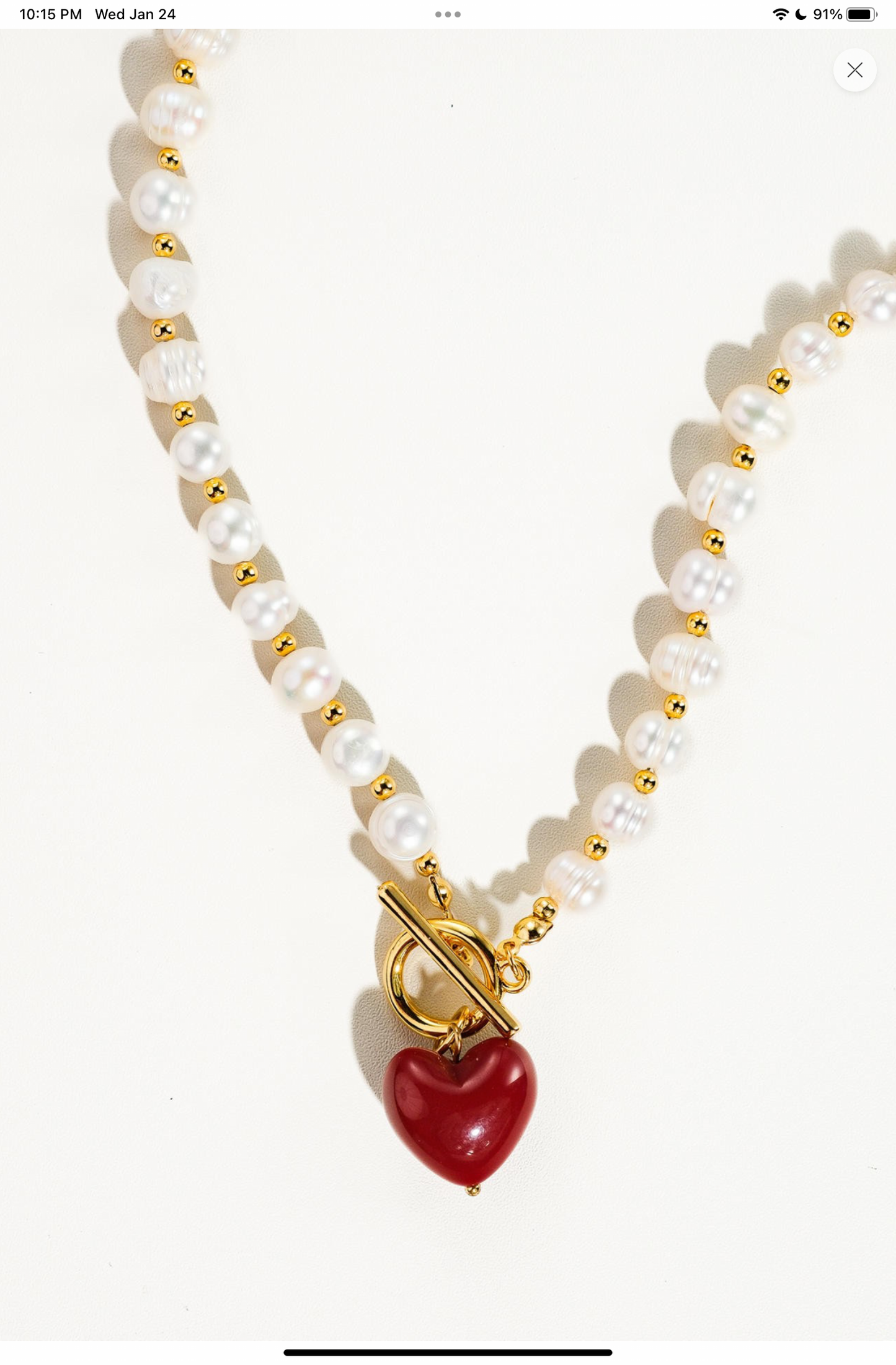 Con Mucho Amór necklace